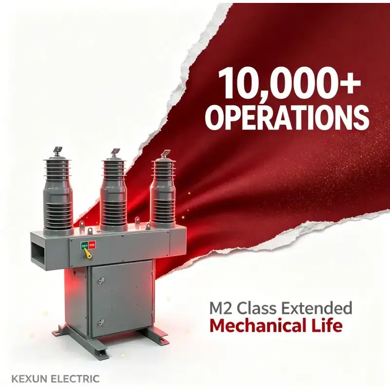 Tres Pole Vacuum Circuit Breaker